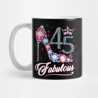 45 And and Fabulous 1975 45Th Birthday Gift Mug